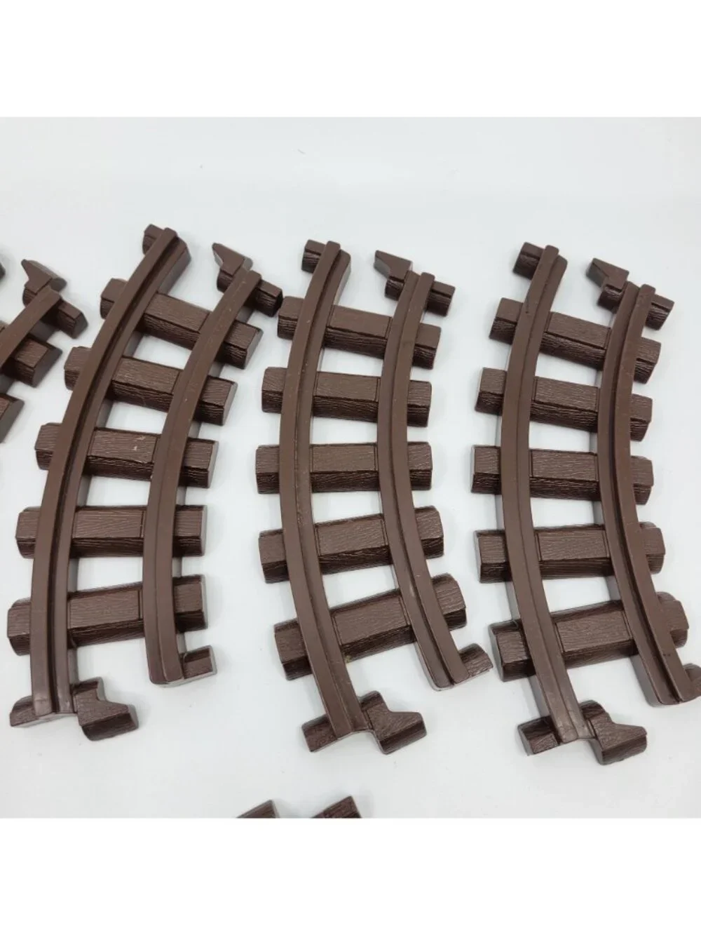 K'NEX Lincoln Logs Lot of 8 Replacement Dark Brown Train Tracks